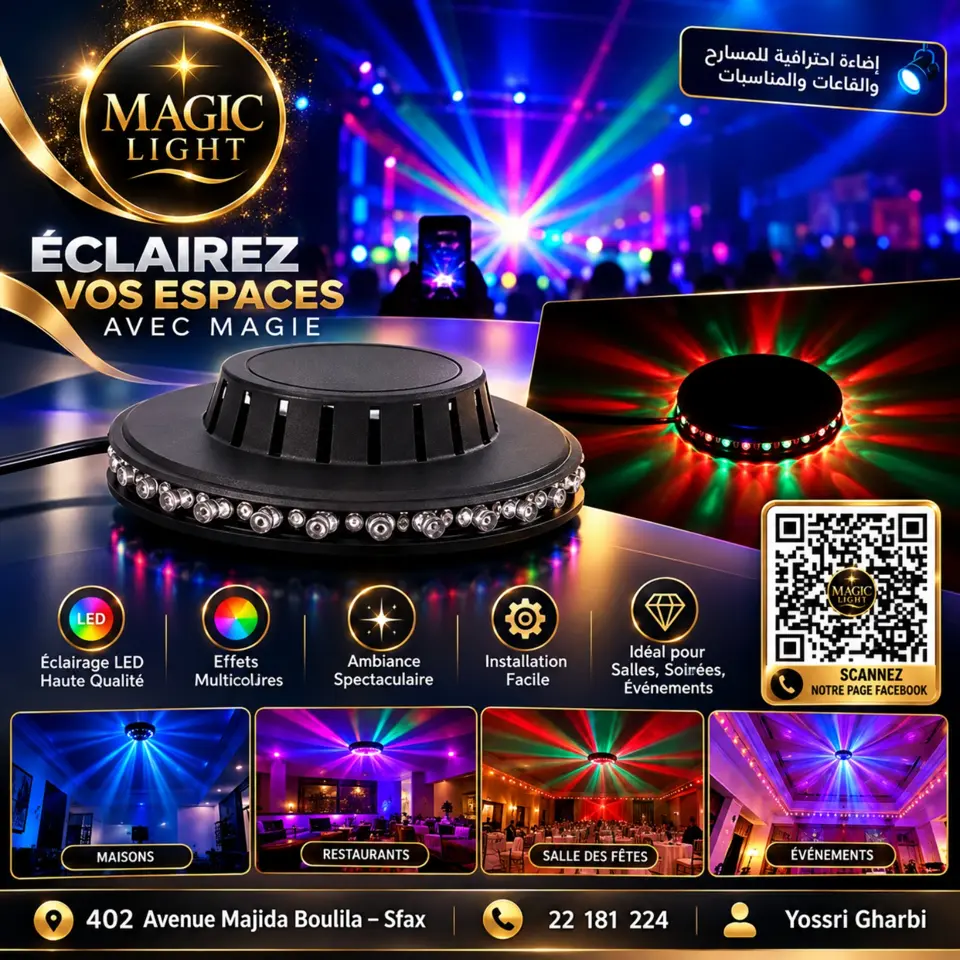 Effet LED multicolore